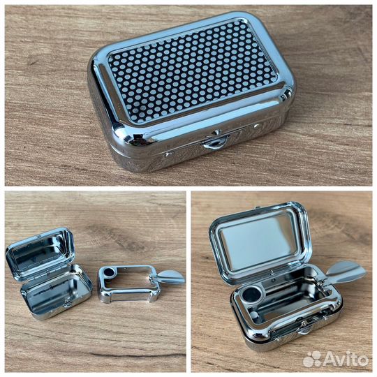 Карманная пепельница с черным верхом