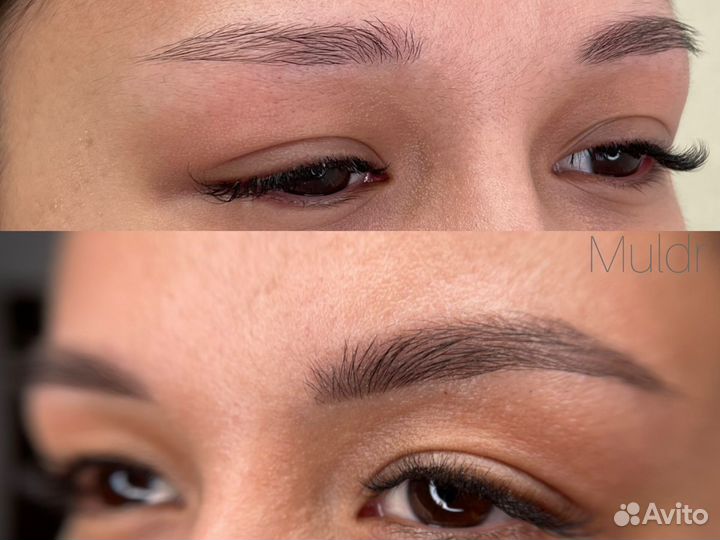 Перманентный макияж бровей татуаж