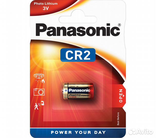Батарейки Panasonic CR-2L/1BP цилиндрические литие