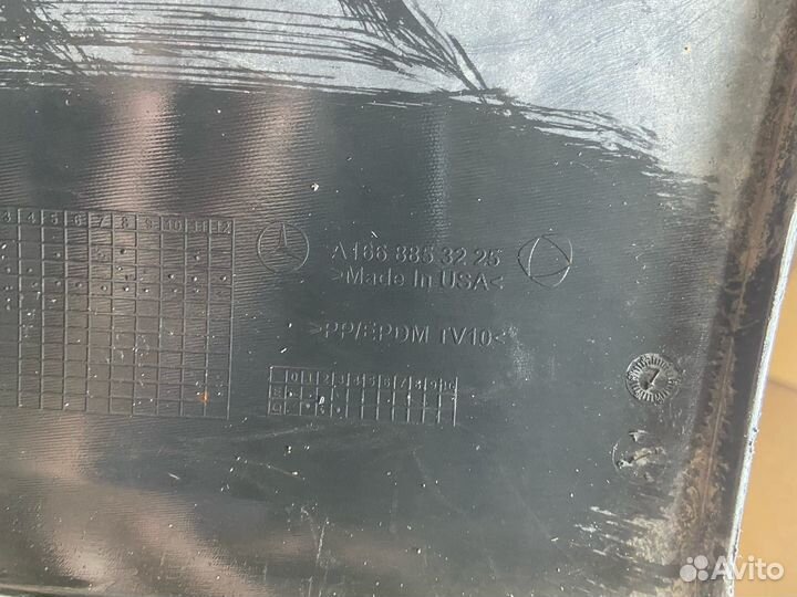 Спойлер бампера задний Mercedes-Benz Gl X166