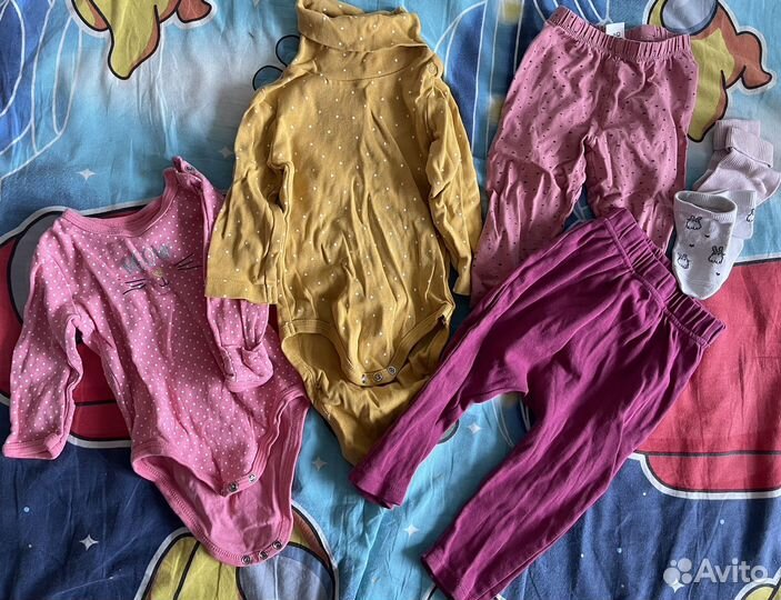 Вещи пакетом для девочки 68-86