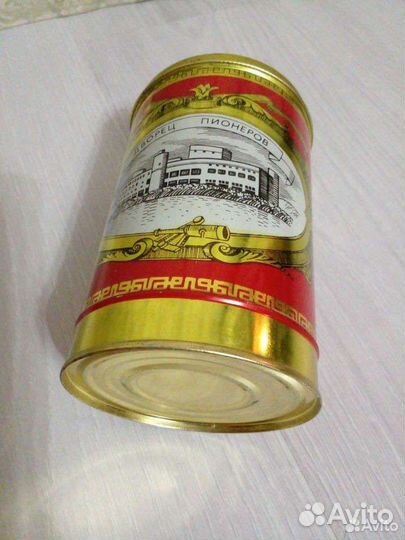 Жестяная банка ссср,раритет