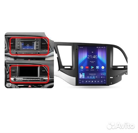 Штатная магнитола Hyundai Elantra 6