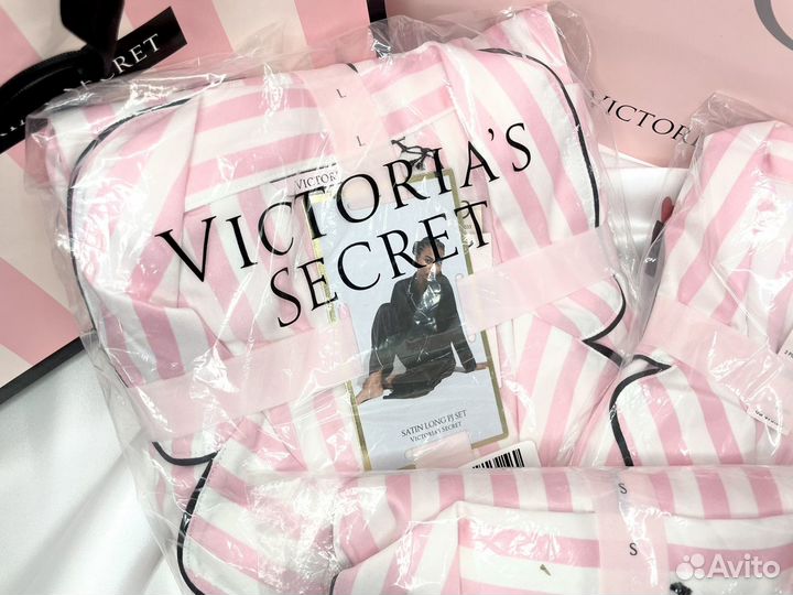 Пижама розовая Сатин Victoria’s Secret Оригинал