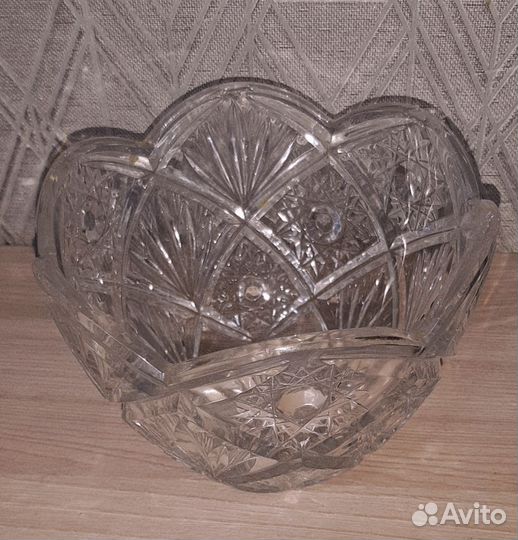 Хрустальная ваза салатник