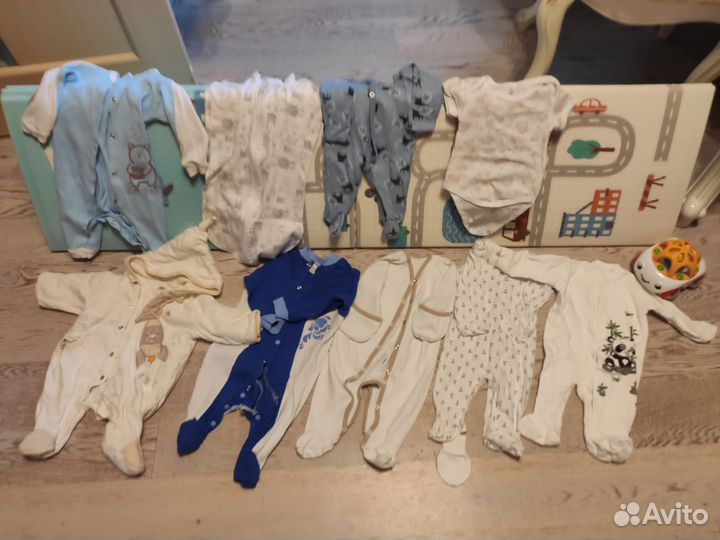 Вещи для новорожденных пакетом 56-62