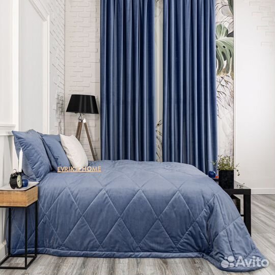 Покрывало Беллиссимо фиалковый новое бархат