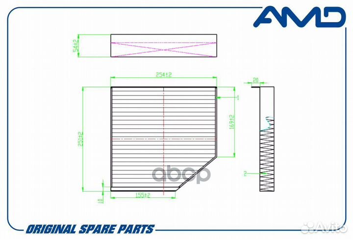 Фильтр салона Угольный audi (A6 Allroad IV 4GH