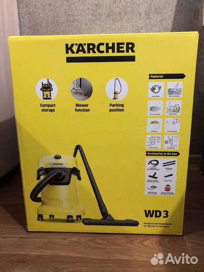 Karcher WD3 пилосос Керхер кершер