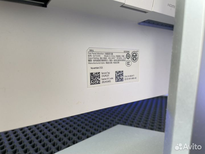 Монитор dell 27 дюймов s2722dc