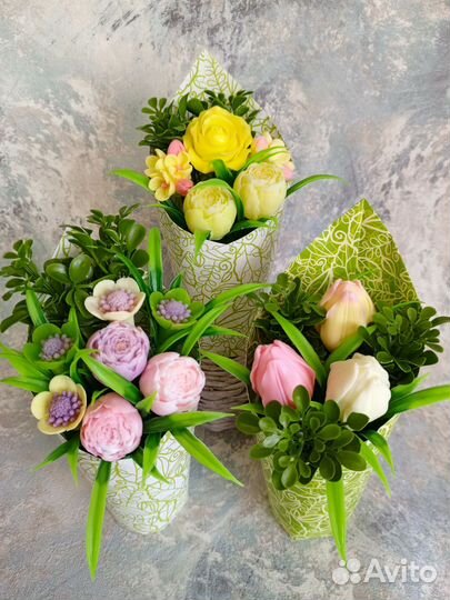 Мыло ручной работы набор, букет