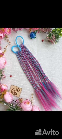 Резинки для волос с косичками