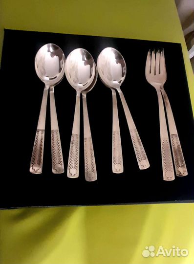 Набор столовых приборов Гранат мельхиор