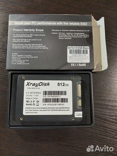 Ssd SATA 512gb с Windоws 10