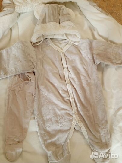 Зимний конверт на выписку новый