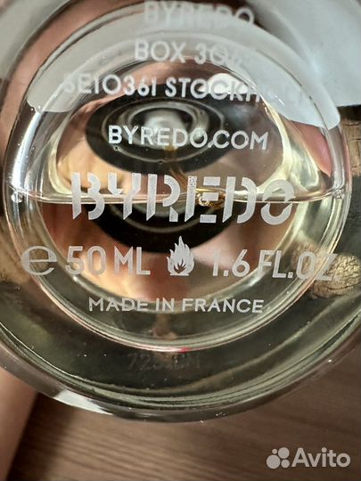 Туалетная вода byredo velvet haze