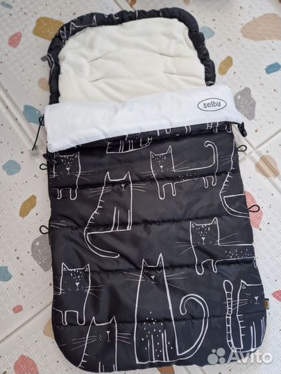 Конверт в коляску люльку на весну