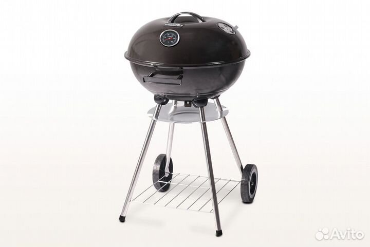Угольный гриль 43 см с термометром