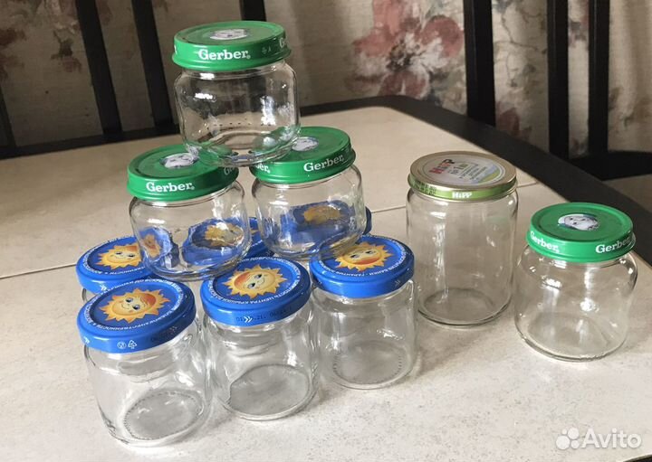 Баночки из под детского питания 80, 100,130, 190