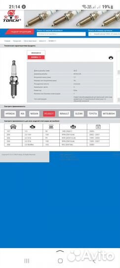 Свечи зажигания иридиевые