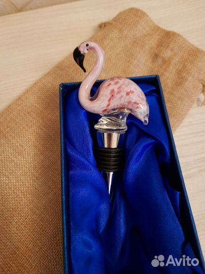 Пробка для бутылки Розовый фламинго