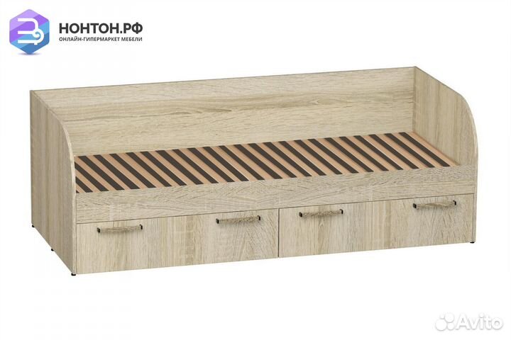 Кровать детская Сенди Light с ящиками сонома