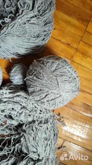 Шерстяная нить, нитки в клубках и мотках. Пряжа