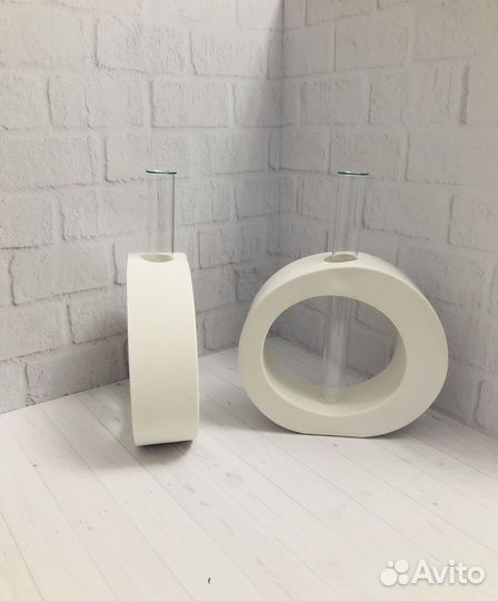 Декор из гипса, ваза, кашпо, поднос, подарок