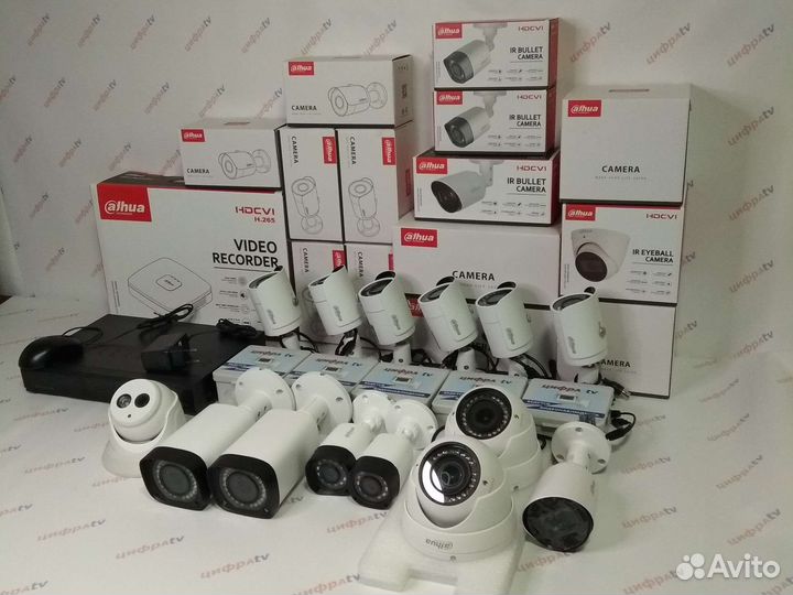 Комплект видеонаблюдения 14 камер 4Мп с микрофоном