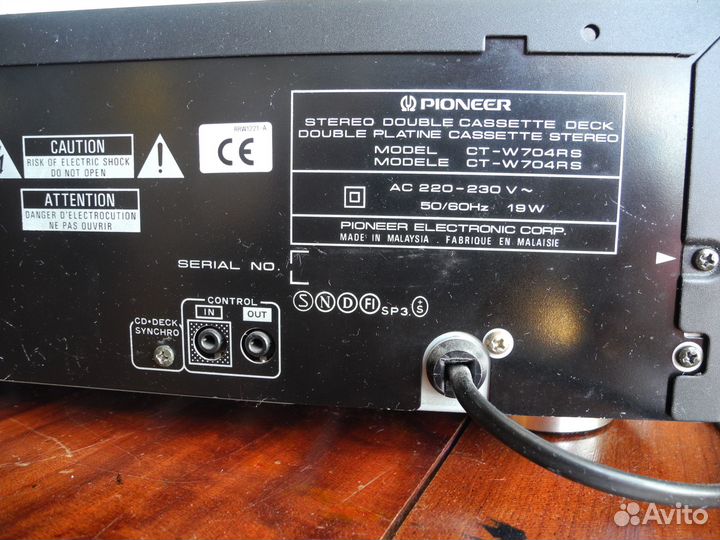 Дека двух кассетная Pioneer CT-W704RS