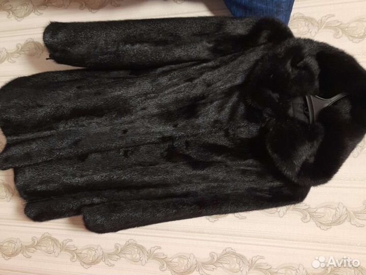 Шуба норковая с капюшоном 44 46