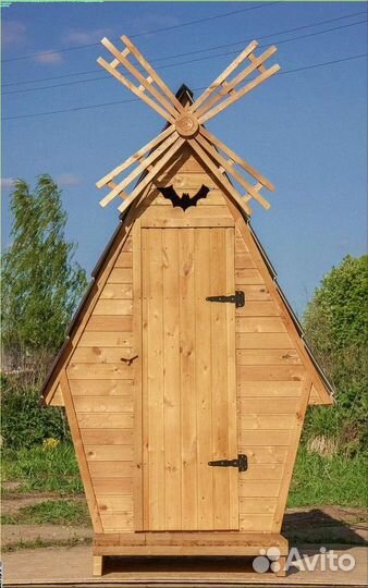 Дачный туалет деревянный Я090