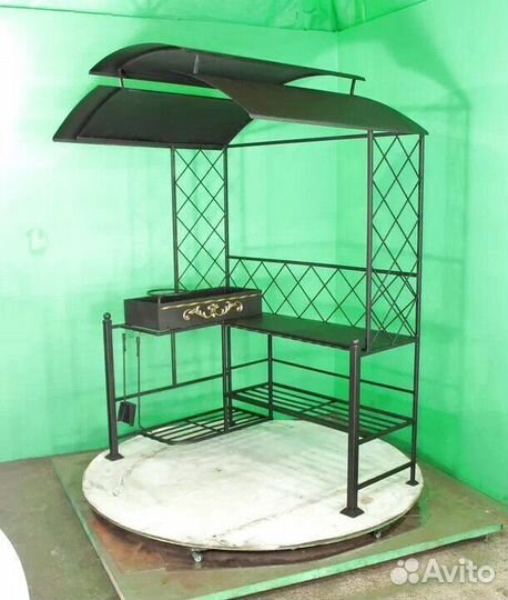 Мангал с крышей