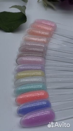 Жидкий полигель с блестками