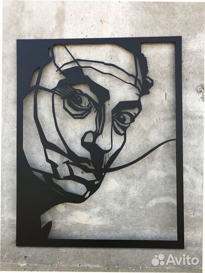 Картина на стену металлическая
