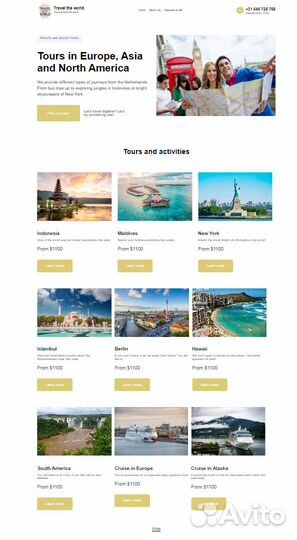 Создание сайтов и landing page