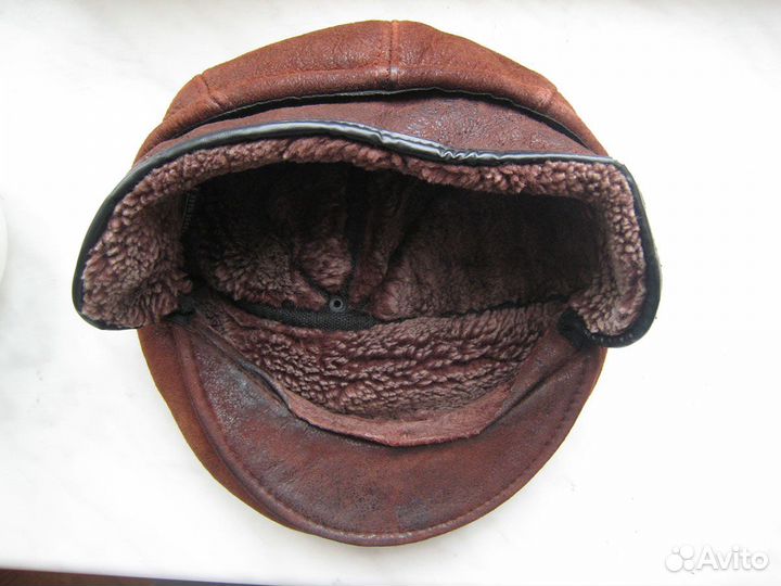 Кепка мужская Реглан натуральный замш зима