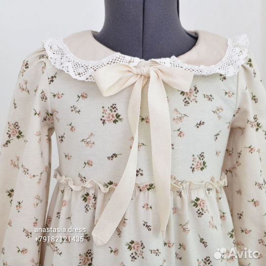 Платье из фланели для девочек