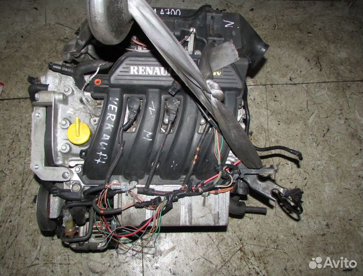 Двигатель бензин рено сценик 1.6 K4M 700