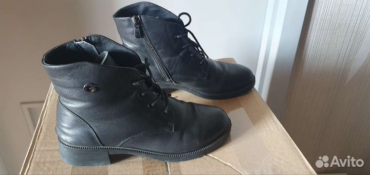 Ботинки кожаные