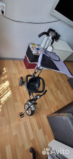 Детский велосипед с ручкой бу