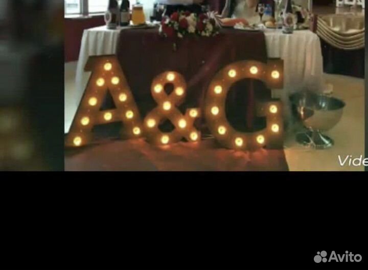 Светящиеся буквы A G