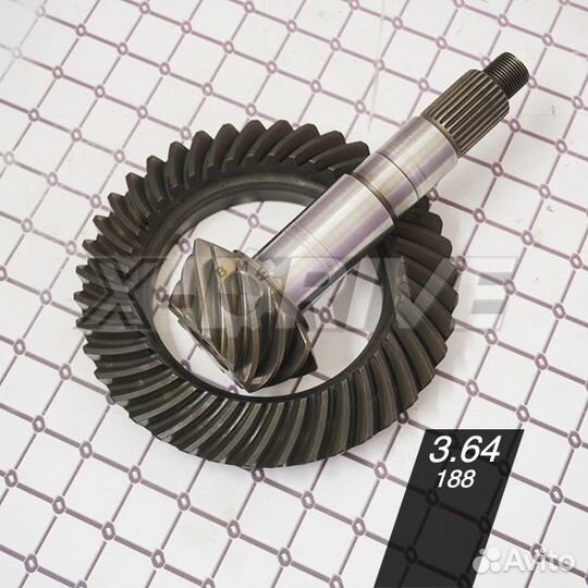 Главная пара 3,64 188 тип для bmw e34, e36, e30