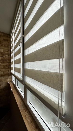 Рулонные шторы День-ночь, Зебра