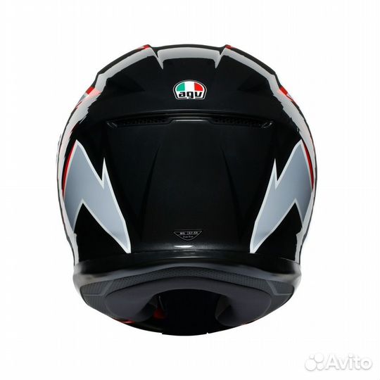 Мотошлем AGV K-6 multi flash matt Black-Grey-Red
