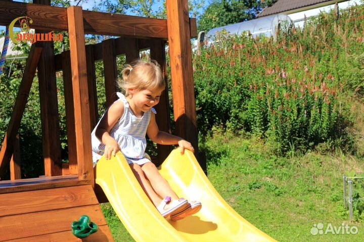 Новые качели, детская площадка Савушка Мастер 3