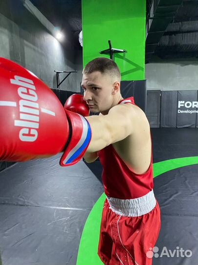 Перчатки боксерские clinch olimp red