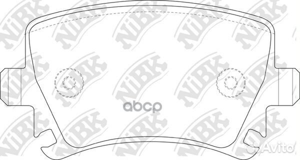 Колодки тормозные дисковые зад PN0349 NiBK