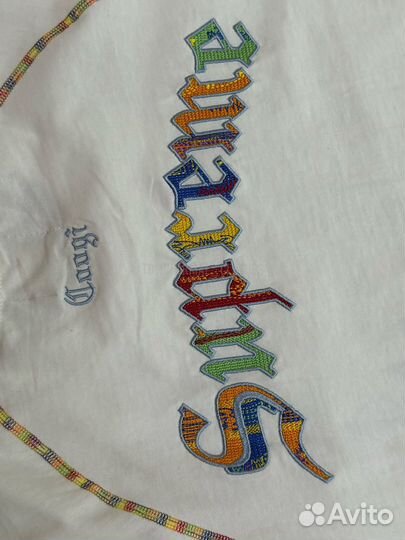 Футболка Supreme x Coogi белая оверсайз