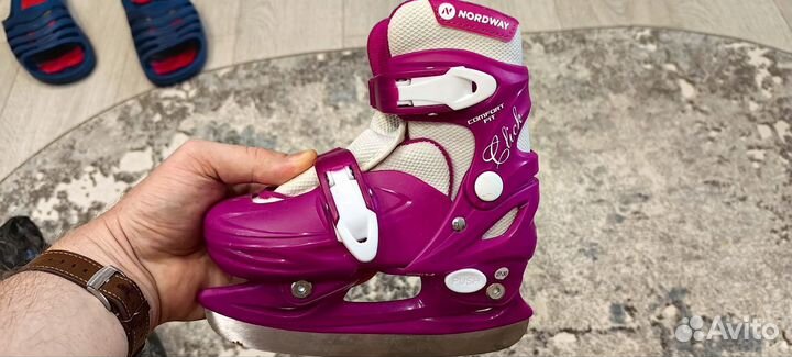 Коньки детские раздвижные 27 30 для девочки